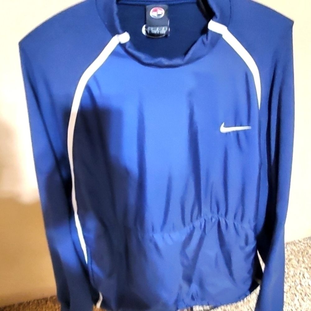 Nike Vintage Pullover Fleece Lined Sz.‎ L Cinched Jacket